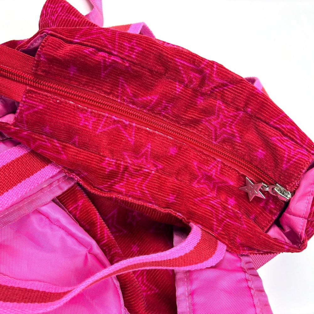 American Girl Corduroy Backpack Doll Carrier Berry/Pink Embroidered‎ Top Carry - Picture 6 of 16